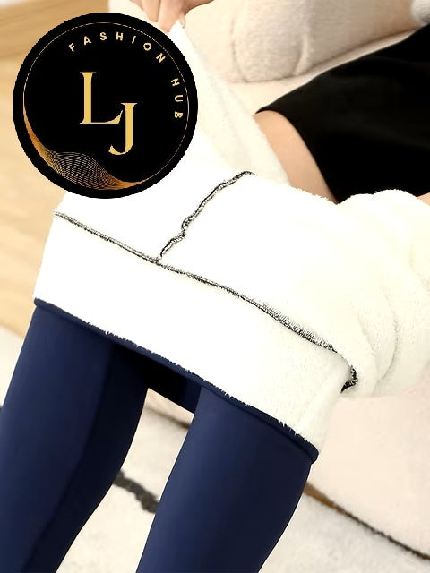 Women Lamb Fleece Legging Seamless High Waist Thick Thermal Legging Fashion Winter Warm Female Tights Insulated Pantalon Pants