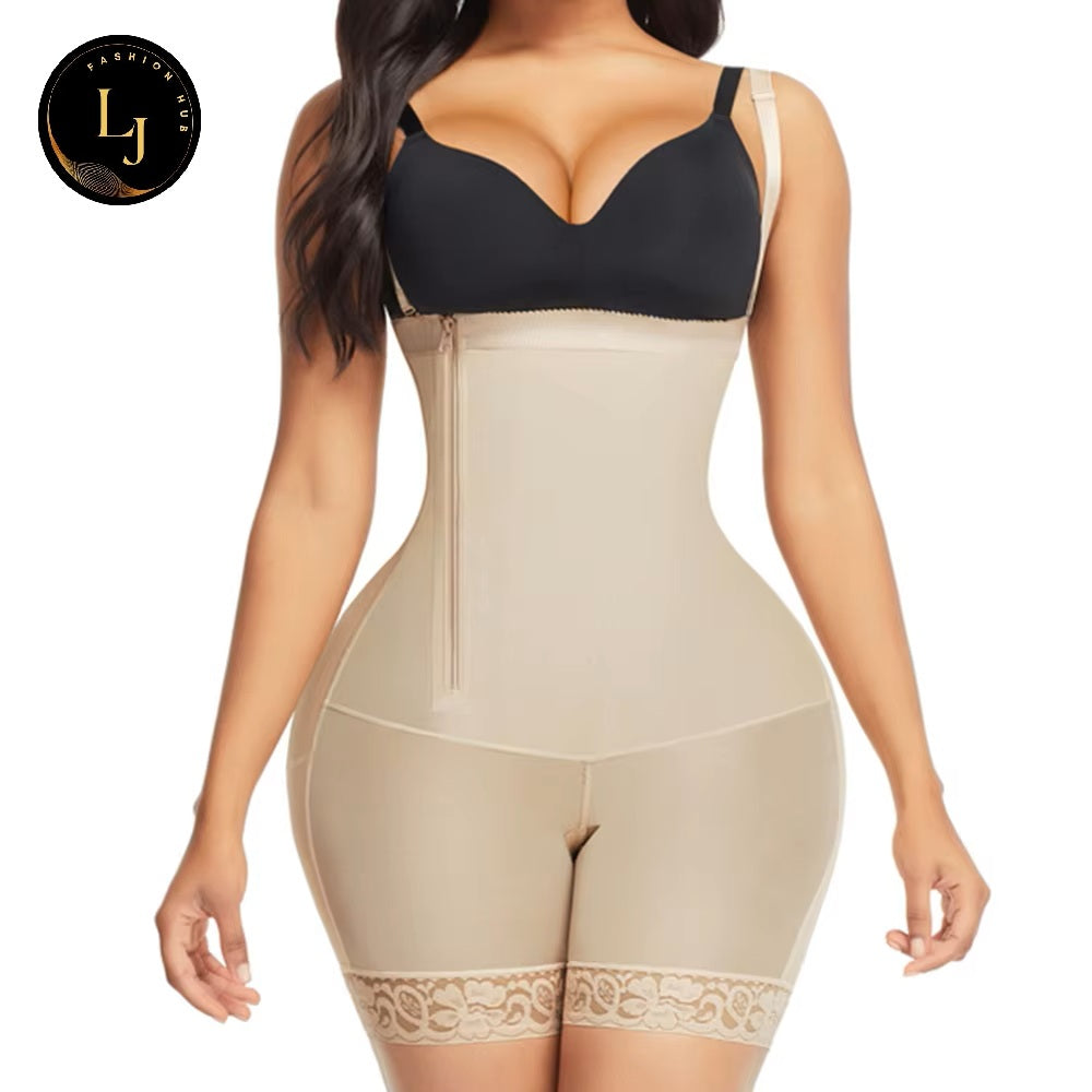 Fajas Colombianas Side Zipper Compression Underwear Waist Trainer Butt-lifting Body Shaper Slimming Tummy Control Shapewear