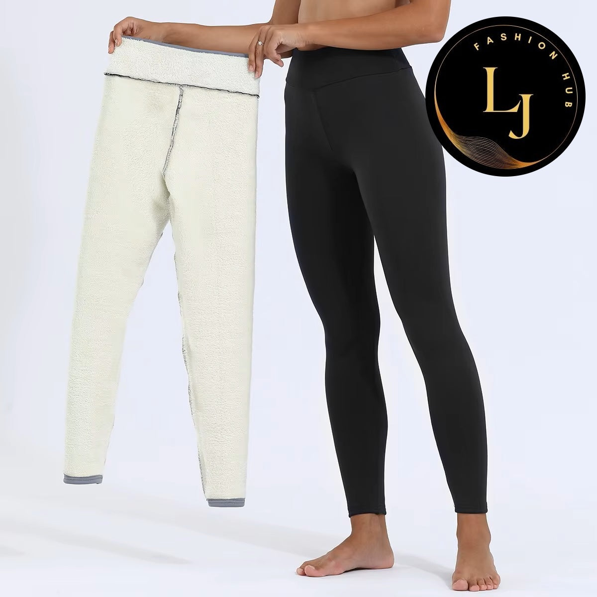 Women Lamb Fleece Legging Seamless High Waist Thick Thermal Legging Fashion Winter Warm Female Tights Insulated Pantalon Pants