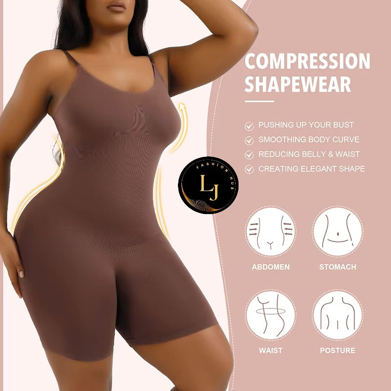 Seamless Bodysuit Compression Open Crotch Shapewear Women Push Up Fajas Colombianas Corset Slimming Butt Lifter Full Body Shaper