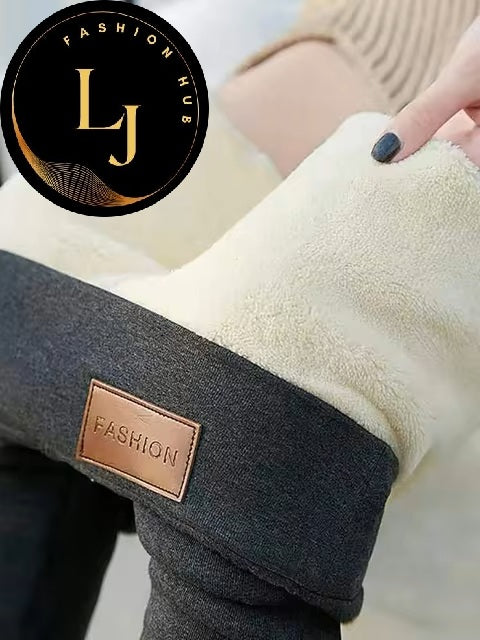 Women Lamb Fleece Legging Seamless High Waist Thick Thermal Legging Fashion Winter Warm Female Tights Insulated Pantalon Pants