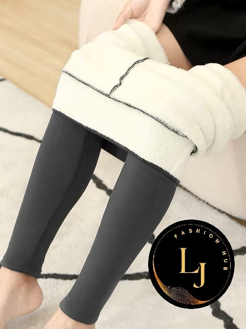 Women Lamb Fleece Legging Seamless High Waist Thick Thermal Legging Fashion Winter Warm Female Tights Insulated Pantalon Pants