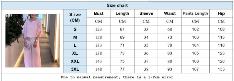 Fashion Sequined Pink Set For Women Elegant Office Lady O-neck Suit Summer Casual Bat Sleeve Top + Wide Leg Pants 2-piece Sets