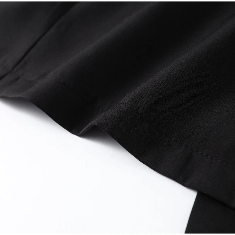 Elegant Black With Belt Women Dress O-neck Sleeveless Single Breasted Slim Female Maxi Dresses 2025 Summer New Chic Lady Robe