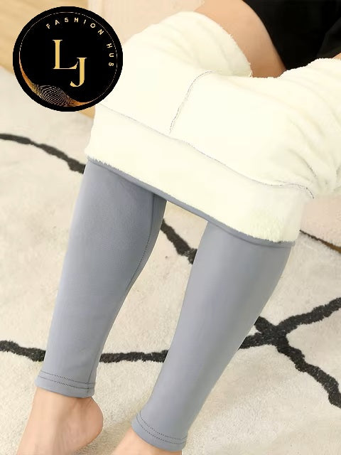 Women Lamb Fleece Legging Seamless High Waist Thick Thermal Legging Fashion Winter Warm Female Tights Insulated Pantalon Pants