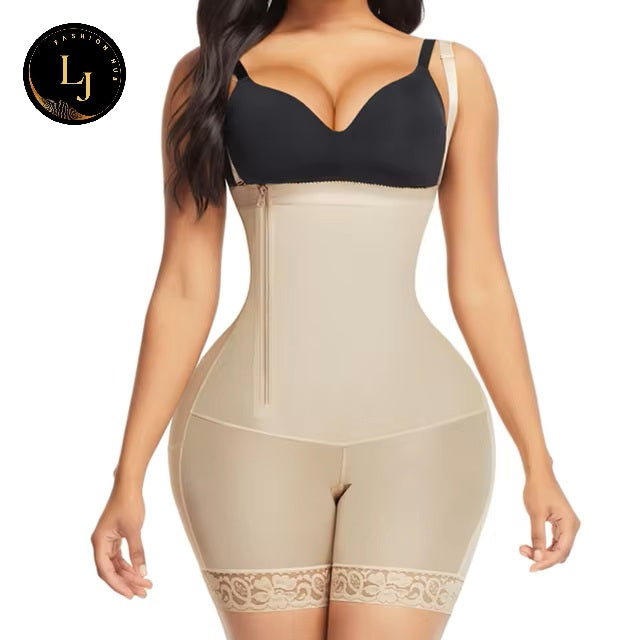 Fajas Colombianas Side Zipper Compression Underwear Waist Trainer Butt-lifting Body Shaper Slimming Tummy Control Shapewear