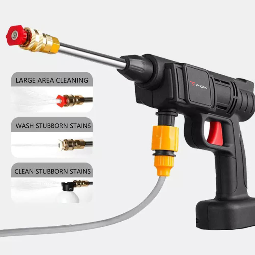 Cordless High Pressure Washer Portable With Nozzle Rechargeable 2 Battery, Handheld Car Washer Gun For Car Cleaning&Garden Watering, Portable Storage Box Included