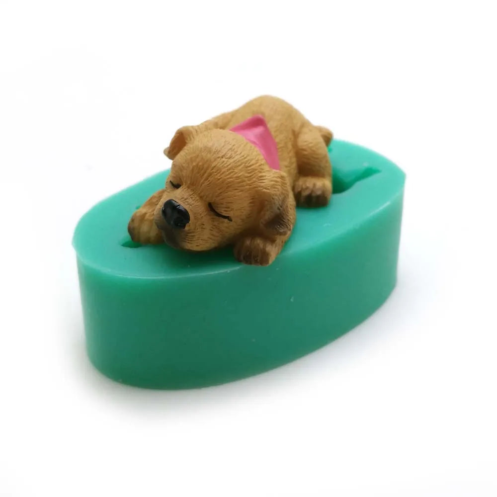 13 Dogs Shape Silicone Fondant Cake Decorating Mold Corgi Bulldog Chocolate Polymer Clay Mould Animal Cake Tool For Bakeware