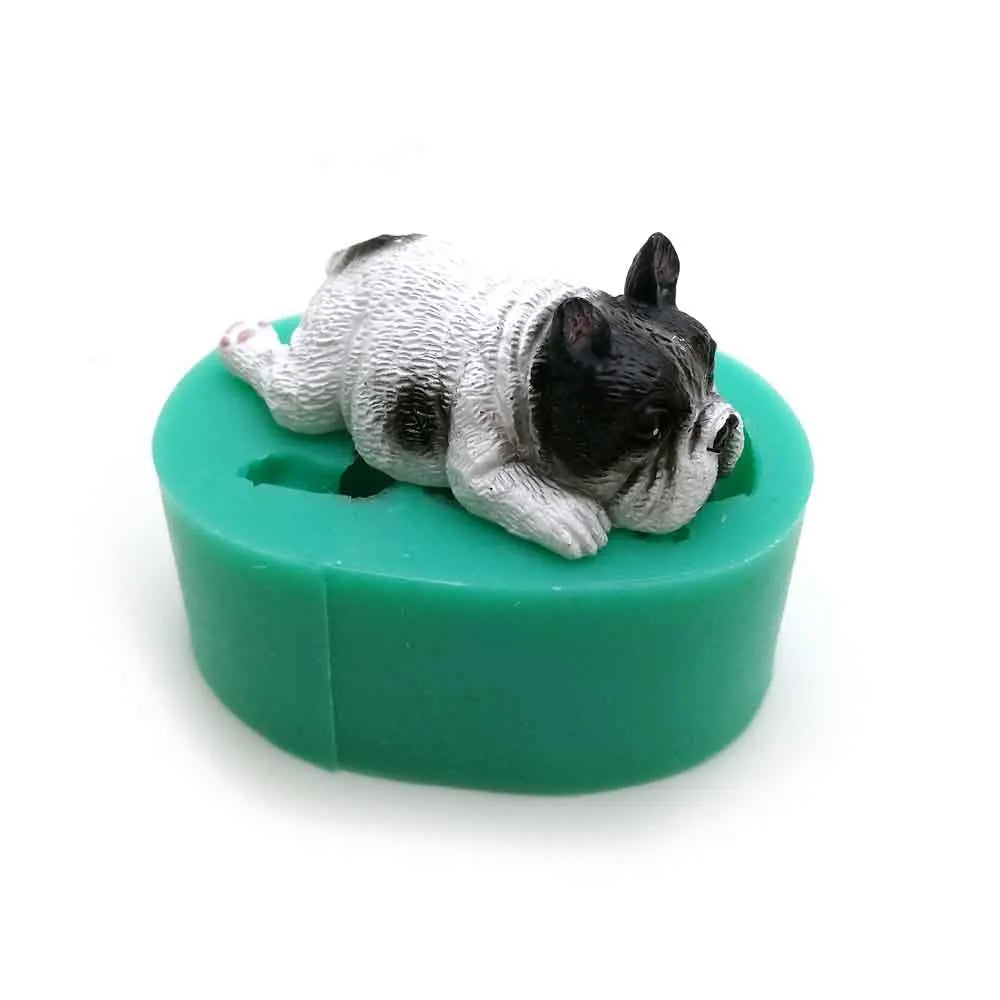 13 Dogs Shape Silicone Fondant Cake Decorating Mold Corgi Bulldog Chocolate Polymer Clay Mould Animal Cake Tool For Bakeware