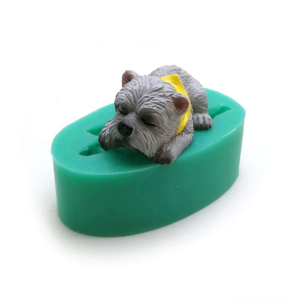 13 Dogs Shape Silicone Fondant Cake Decorating Mold Corgi Bulldog Chocolate Polymer Clay Mould Animal Cake Tool For Bakeware