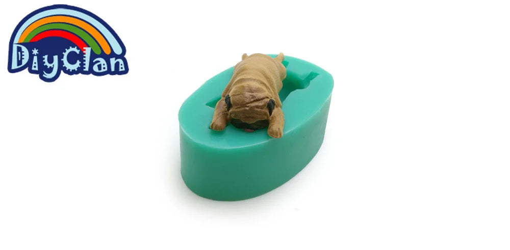 13 Dogs Shape Silicone Fondant Cake Decorating Mold Corgi Bulldog Chocolate Polymer Clay Mould Animal Cake Tool For Bakeware