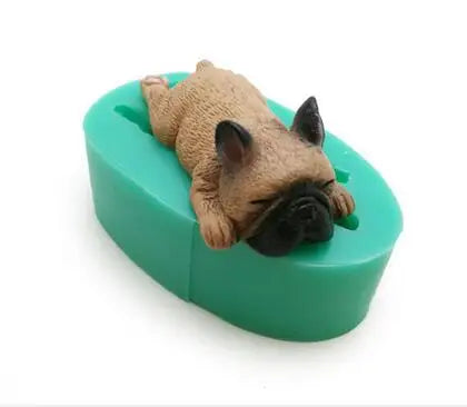 13 Dogs Shape Silicone Fondant Cake Decorating Mold Corgi Bulldog Chocolate Polymer Clay Mould Animal Cake Tool For Bakeware