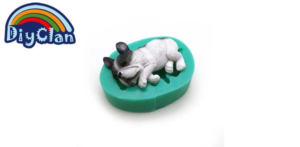 13 Dogs Shape Silicone Fondant Cake Decorating Mold Corgi Bulldog Chocolate Polymer Clay Mould Animal Cake Tool For Bakeware