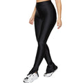 Women Sports Leggings Split Shiny Pant Push Up Black High Waist Leggins Spandex Workout Sexy Jeggings Fitness Long Tights