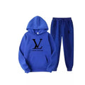 Autumn and winter new men's and women's hooded sweatshirts and pants 2-piece outdoor fashion jogging men's casual sportswear set