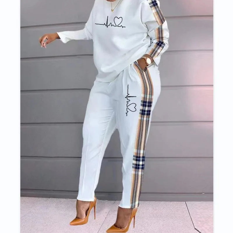 Woman Tracksuit Two Piece Set Winter Warm Hoodies+Pants Pullovers Sweatshirts Female Jogging Woman Clothing Sports Suit Outfits