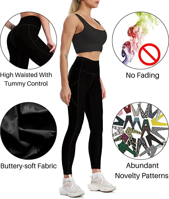 Jamaican Flag Yoga Pants Sexy Green Yellow Printed Leggings High Waist Gym Leggins Lady Funny Stretch Sports Tights