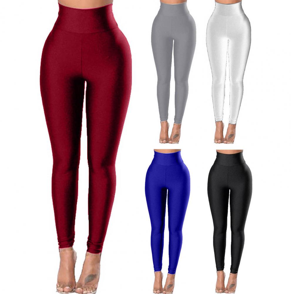Popular Running Pants Solid Color Pants Elastic Waist Sweatpants Tights Sexy Women Yoga Pants Sportswear Pants Women