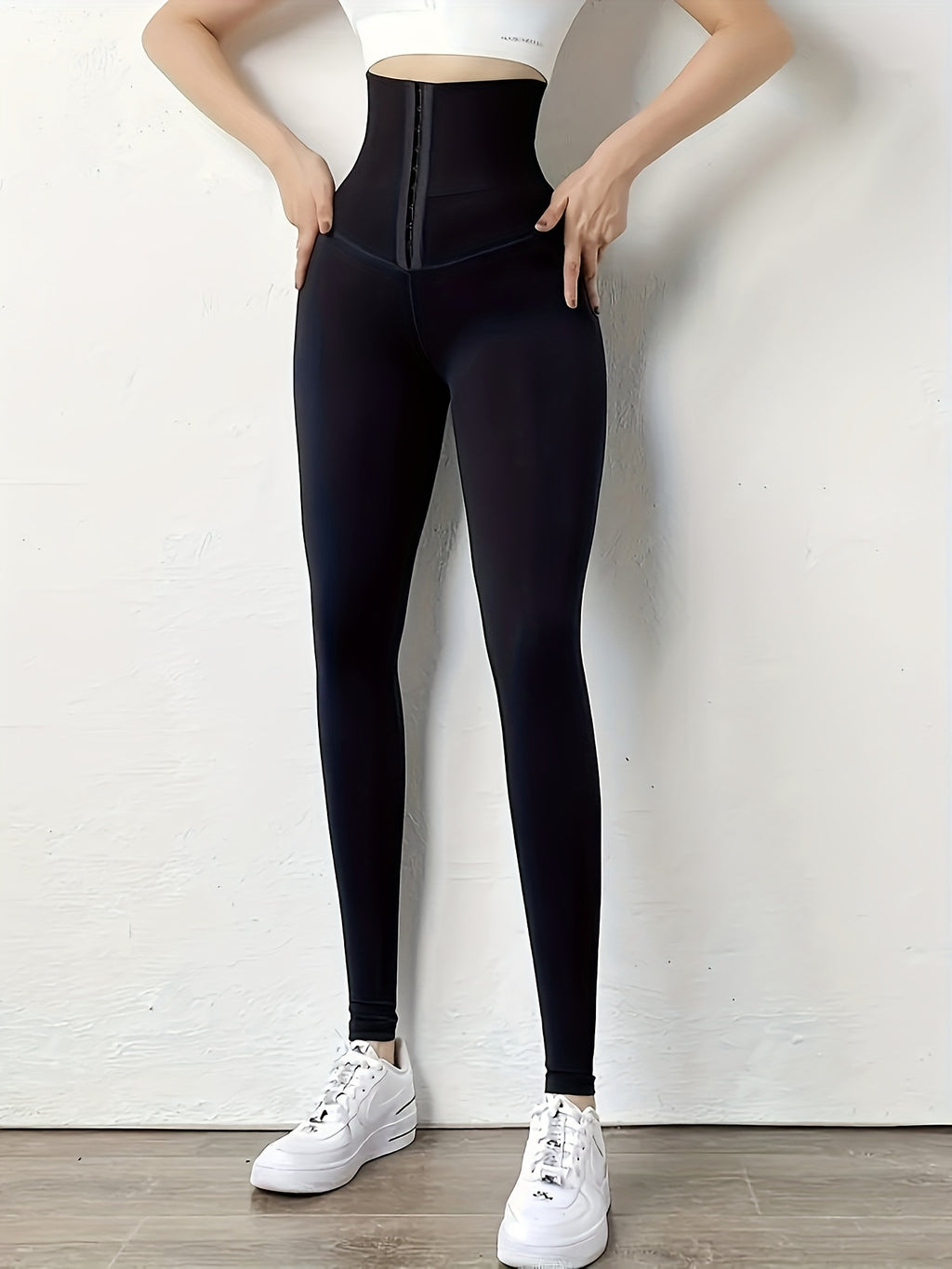 3pcs Women'S High-Waisted Leggings with Button Detail - Black, Gray, Green - Stylish Cropped Pants for, Cycling & Casual Wear, Comfortable & Durable, Leggings | Button Detail Pants | Smooth Texture Fabric
